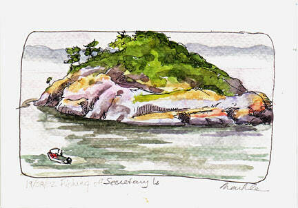 12/08/19/Fishing off Secretary Island